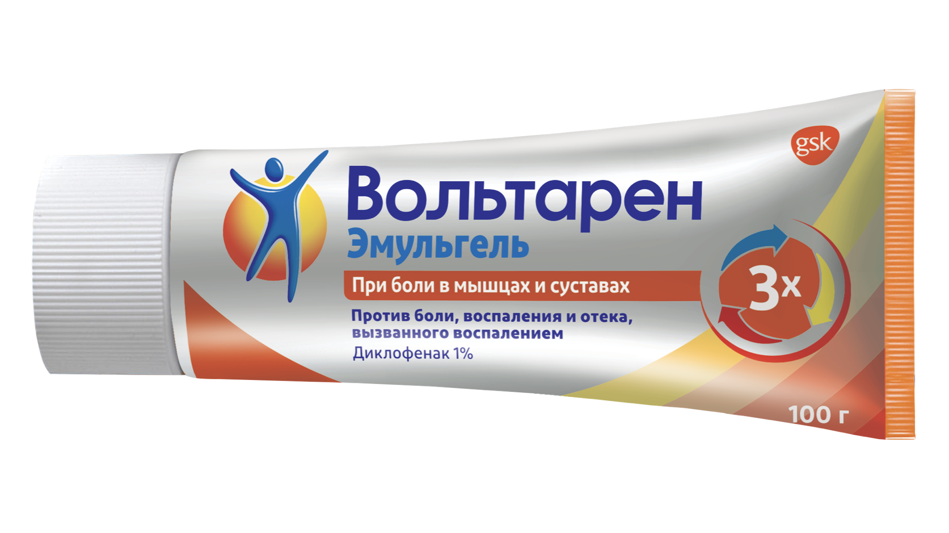 Вольтарен Эмульгель 1 % для лечения растяжений связок, мышц и сухожилий9